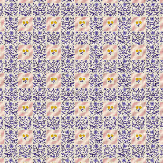 Petite Petals: Squares in Blue