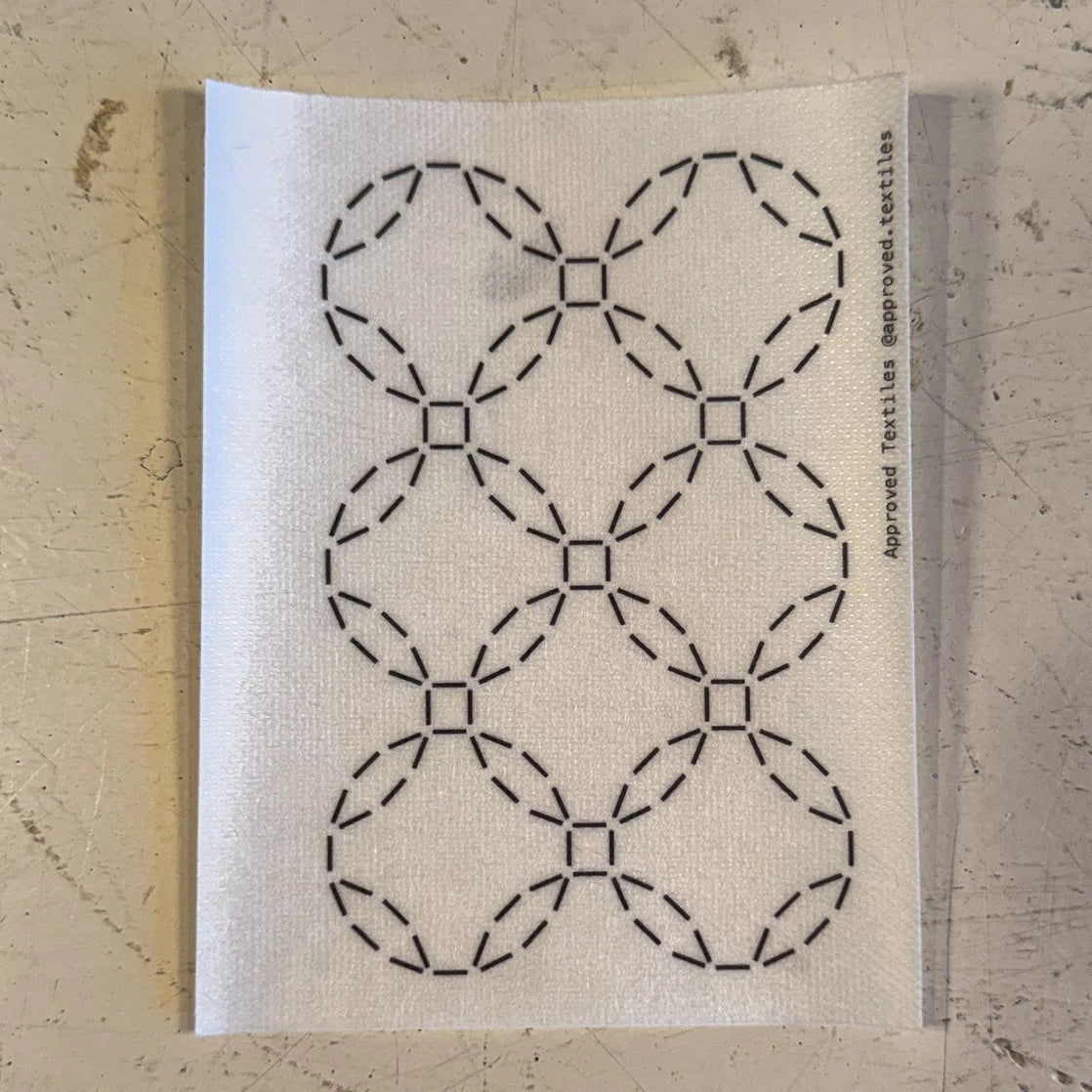 Mending + Embellishment Transfer: Squaring the Circle (Minimal Mending Series)