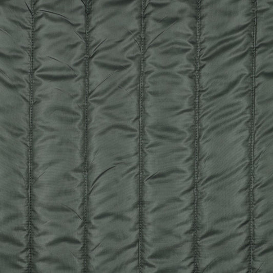 Stepped Quilted-Fabric in Army Green