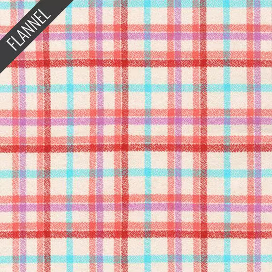 Junior Mammoth Candy Check Flannel: Peach