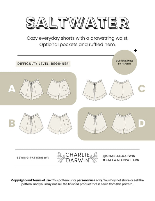 Saltwater Shorts Pattern