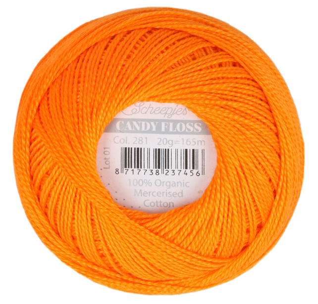 Candy Floss: Organic Mercerized Cotton (Multiple Colors)