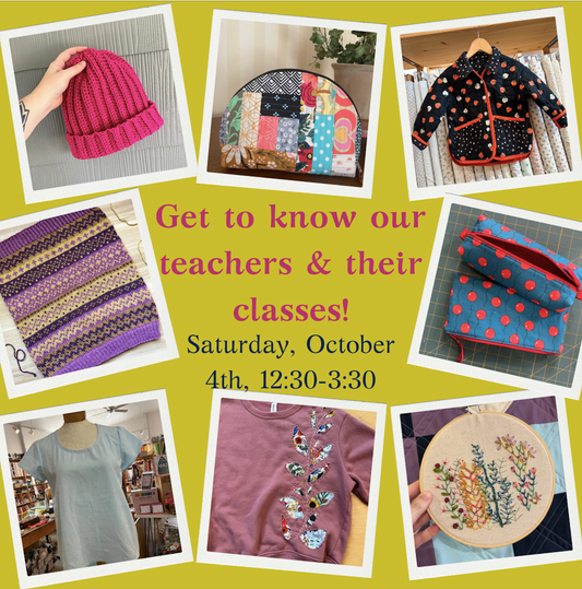 Sew To Speak Class Showcase - Meet Our Instructors!