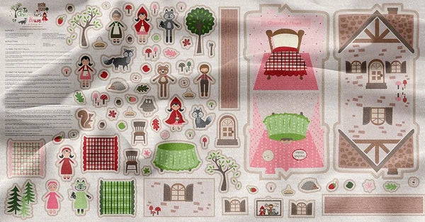 To Grandmother's House: Storybook Felt Doll & Bag Set Panel