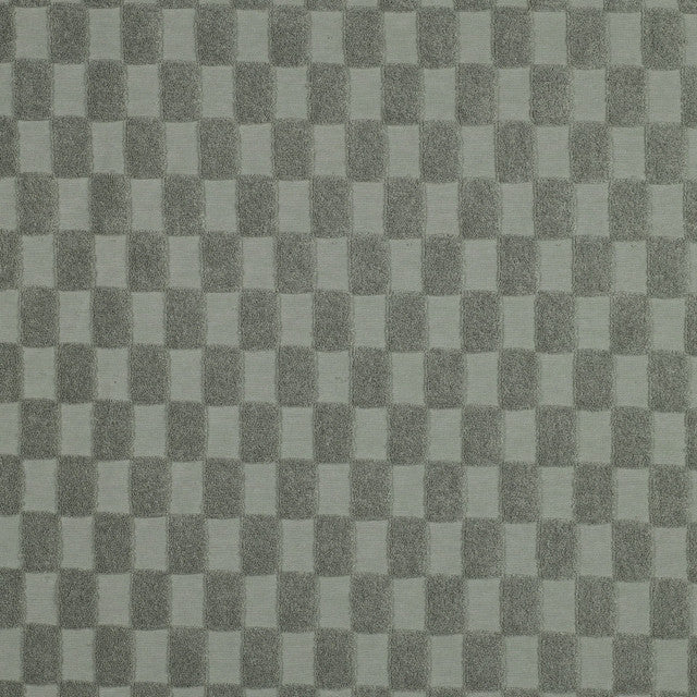 Cotton Towel Fabric in Knit Checks: Green