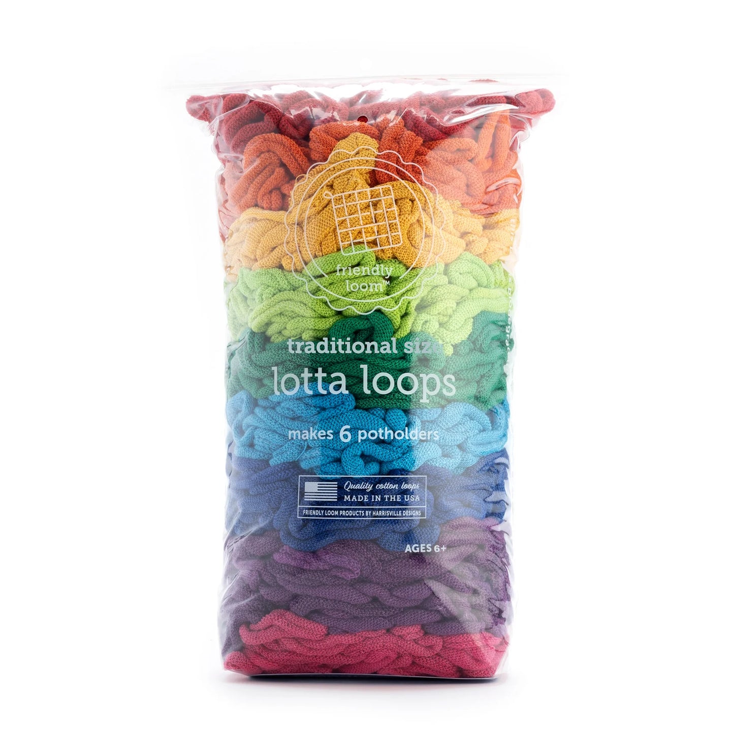 Friendly Loom: Cotton Loops in Traditional Size