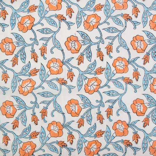 Indian Block Prints: Trumpet Vines in Winter