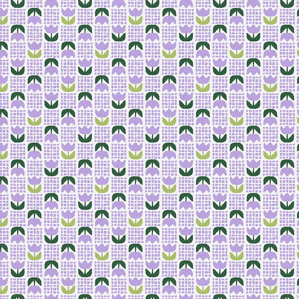 Cozy Cottage Blenders: Tulip Grid in Purple