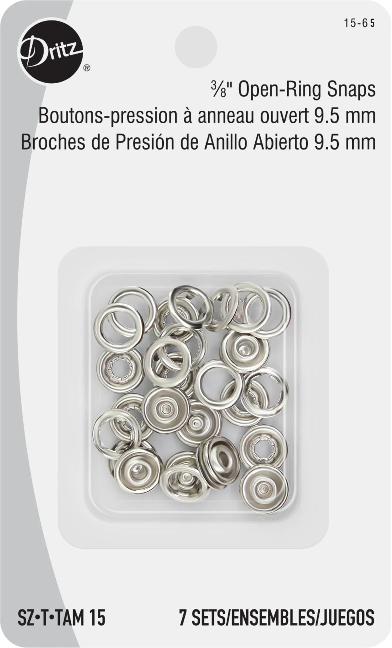 3/8" Open-Ring Snaps