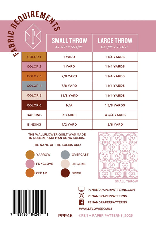 Wallflower Quilt Pattern