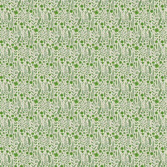 Petite Petals: Wildflowers in Green