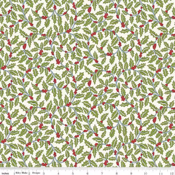 Festive Greetings: Swirling Holly
