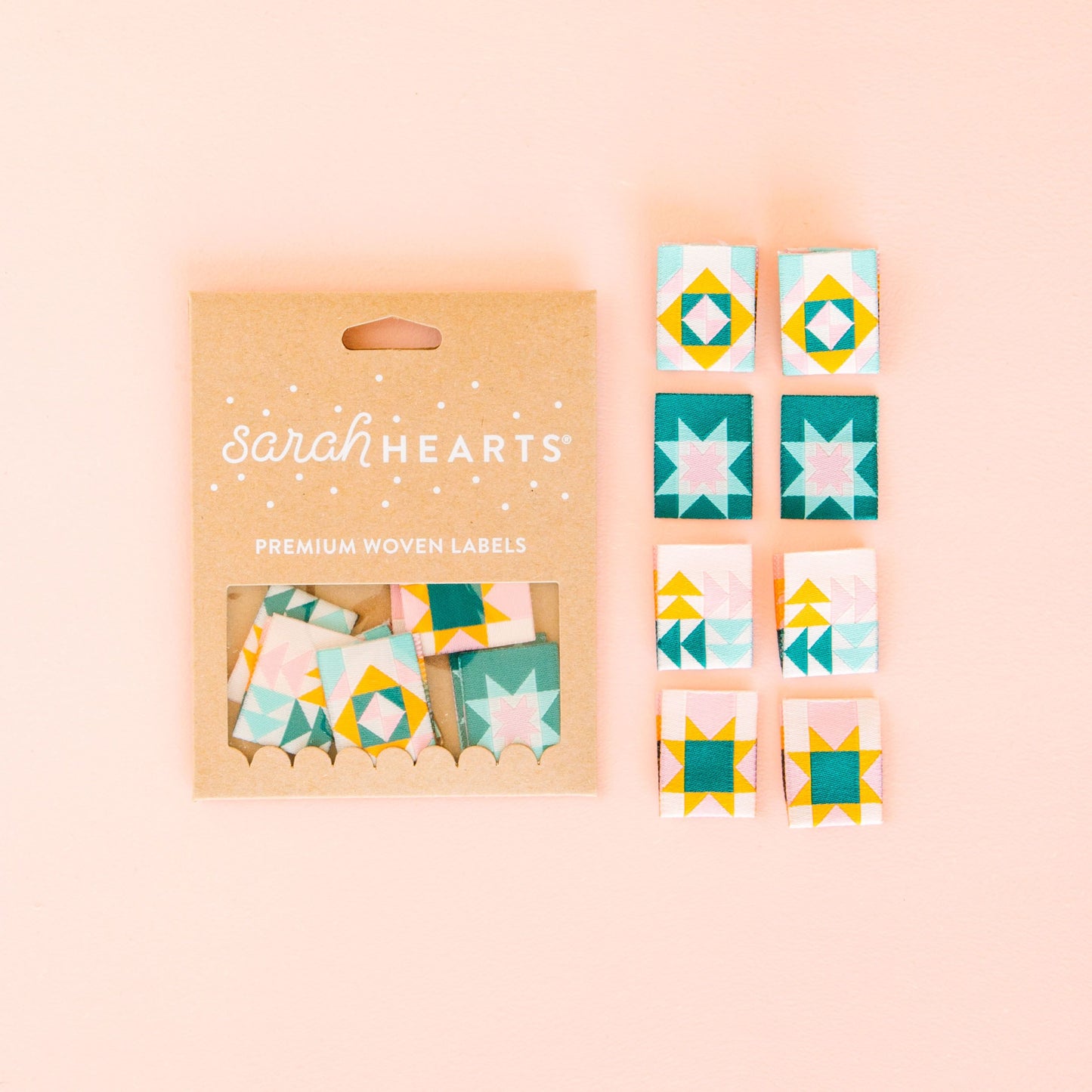 Sarah Hearts Labels: Quilt Block Multipack