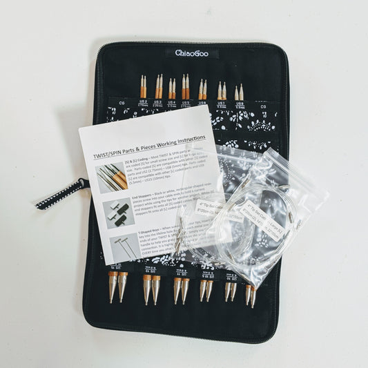 ChiaoGoo: Spin 5" Bamboo Complete Set