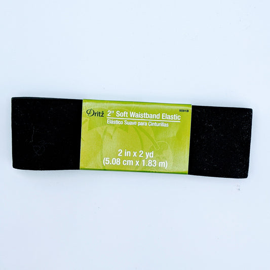 2" Soft Waistband Elastic - Multiple Colors