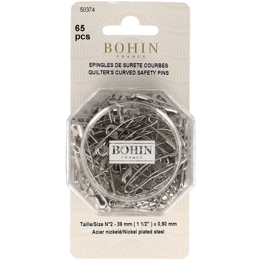 Curved Safety Pins - 1.5"