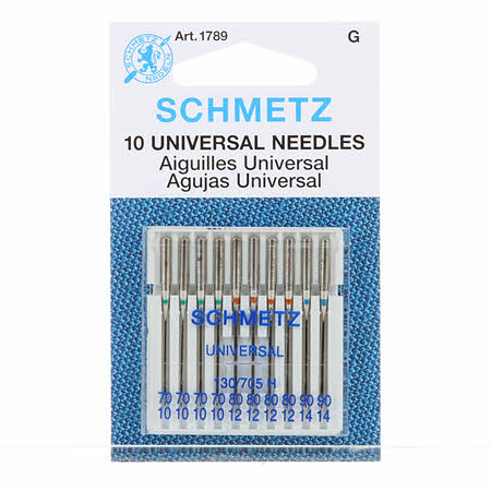 Schmetz Universal Machine Needle - 70, 80, 90 (10 Pack)
