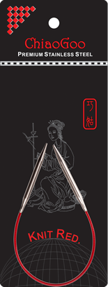 Chiaogoo Red Circular Needles 9" Multiple Sizes