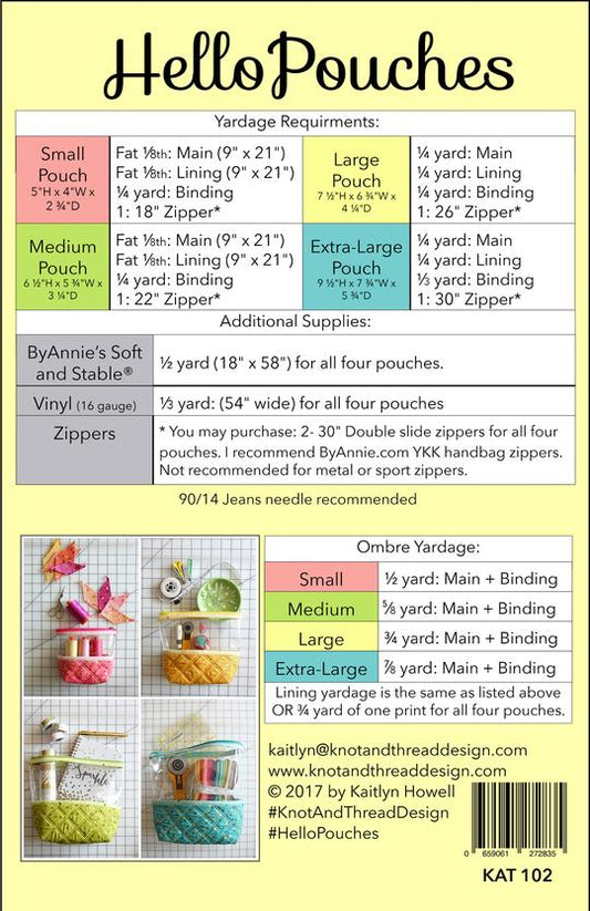 Knot & Thread: Hello Pouches Pattern