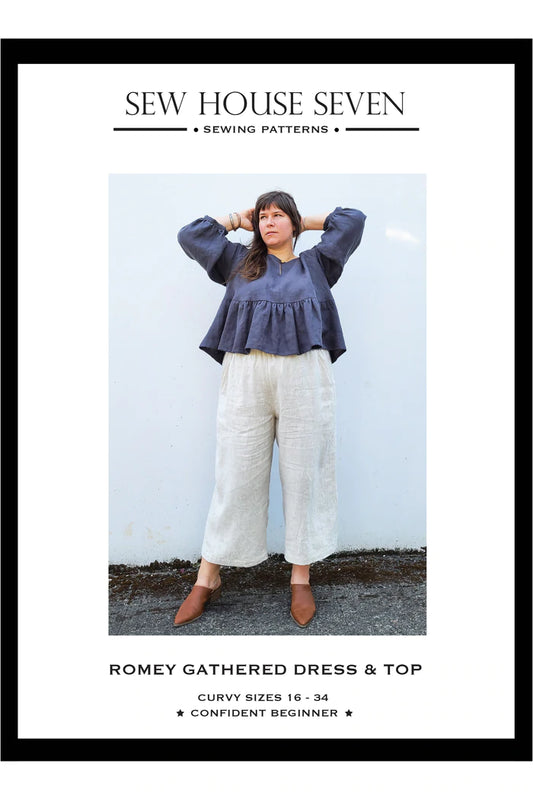 Sew House Seven- Romey Gathered Dress and Top - Standard and Curvy Sizes