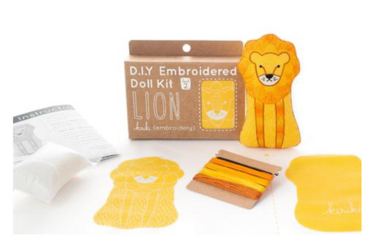 Lion Embroidery Kit