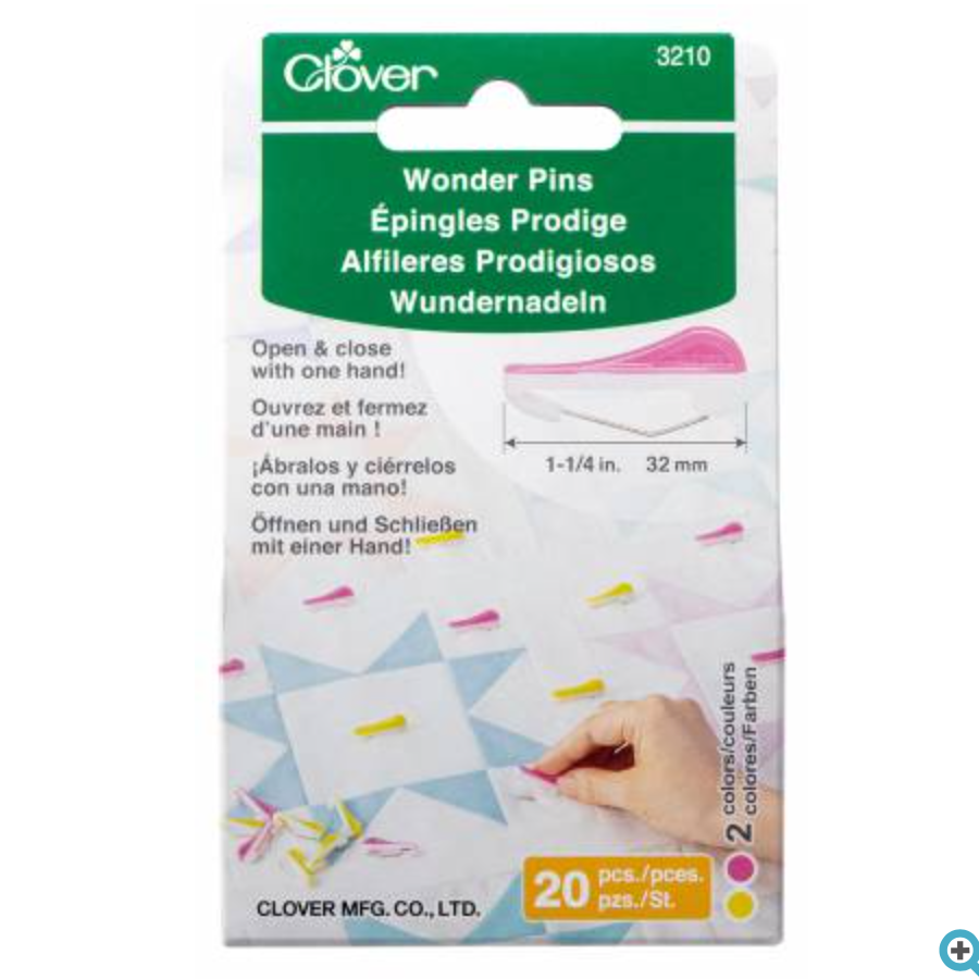 Clover Quilting Pins Fine Pack of 100 