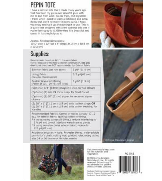 Noodlehead: Pepin Tote