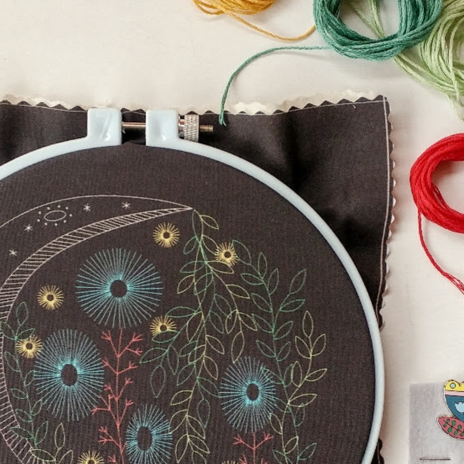 Night Garden Embroidery Kit