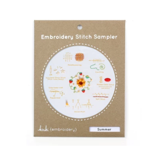 Summer Embroidery Stitch Sampler