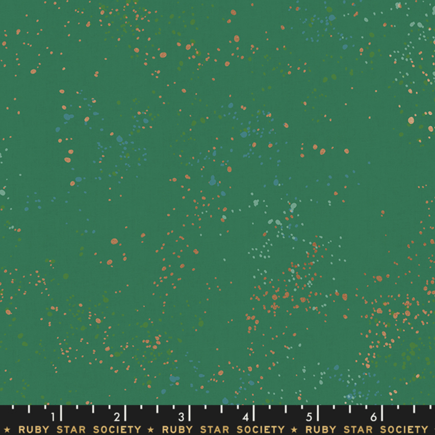 Speckled Metallic: Emerald Green