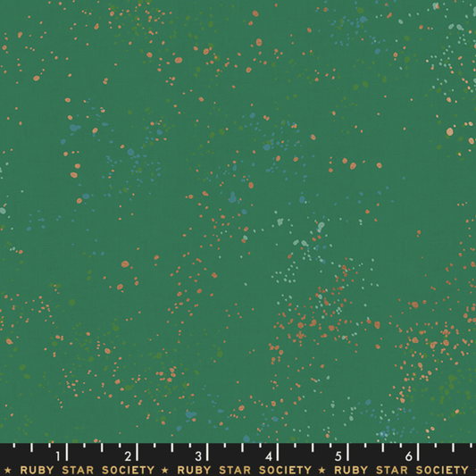 Speckled Metallic: Emerald Green