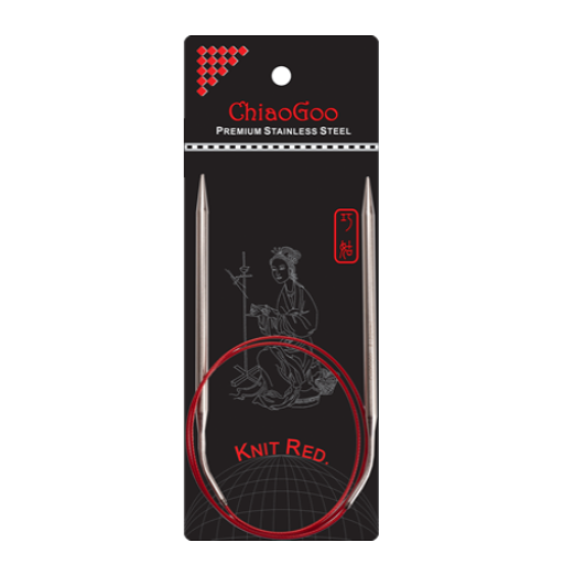 Chiaogoo Red Circular Needles 24" Multiple Sizes