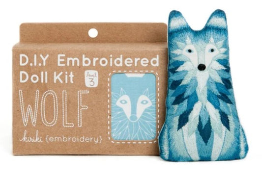 Wolf Embroidery Kit