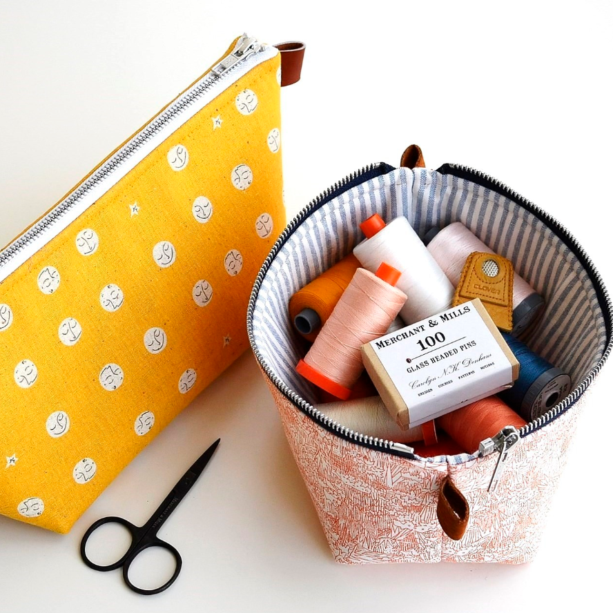 Zippered Basket Pouch