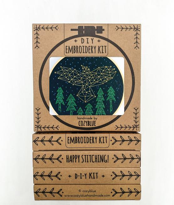 The Crow Embroidery Kit