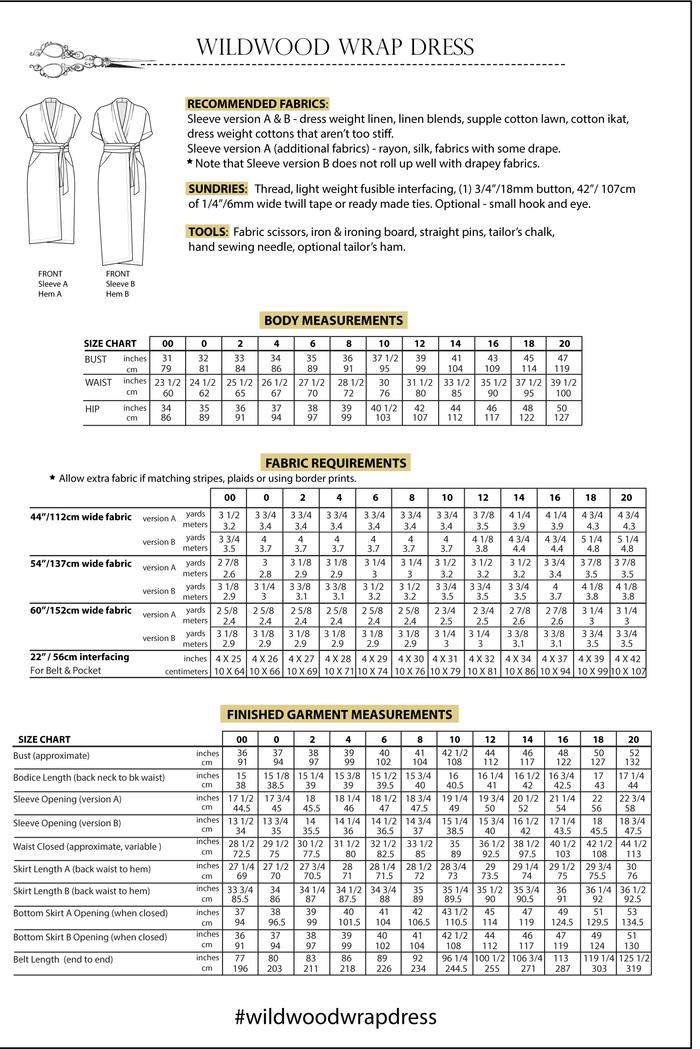 Sew House Seven- The Wildwood Wrap Dress - Standard and Curvy