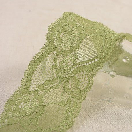 Elastic Floral Lace - 60mm wide - Multiple Colors