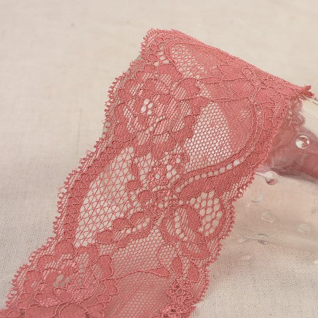 Elastic Floral Lace - 60mm wide - Multiple Colors