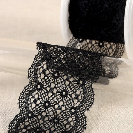 Elastic Lace - 55mm Wide - Multiple Colors