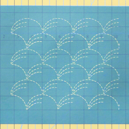 Sashiko Stencil: Grass