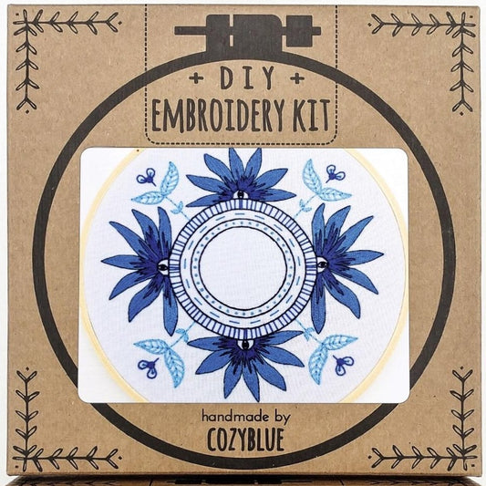 Blue Eyes Embroidery Kit