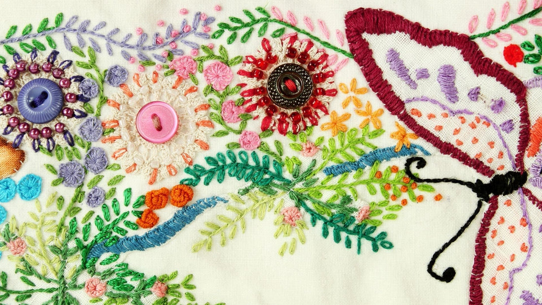 An summery embroidery project