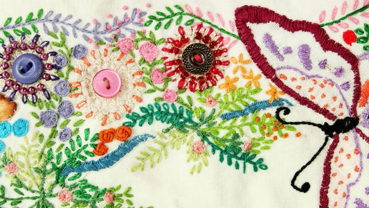 An summery embroidery project
