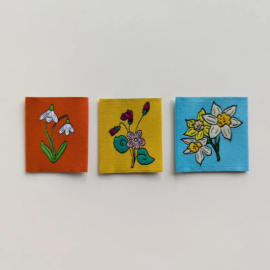 Intensely Distracted - Birth Month Flowers Labels: Series 1