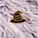 She's Crafty Enamel Pin