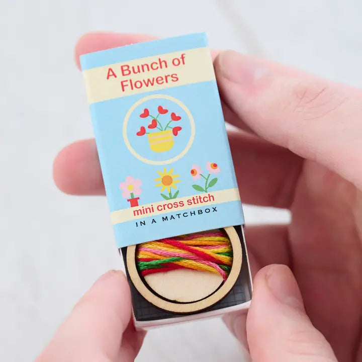 Bunch of Flowers Mini Hoop Cross Stitch Kit