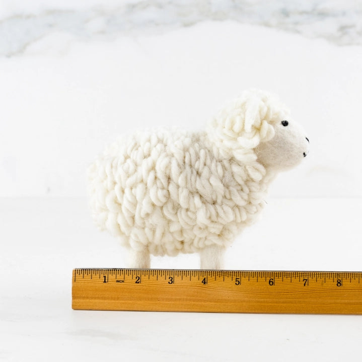 Winding Road: White Wool Sheep