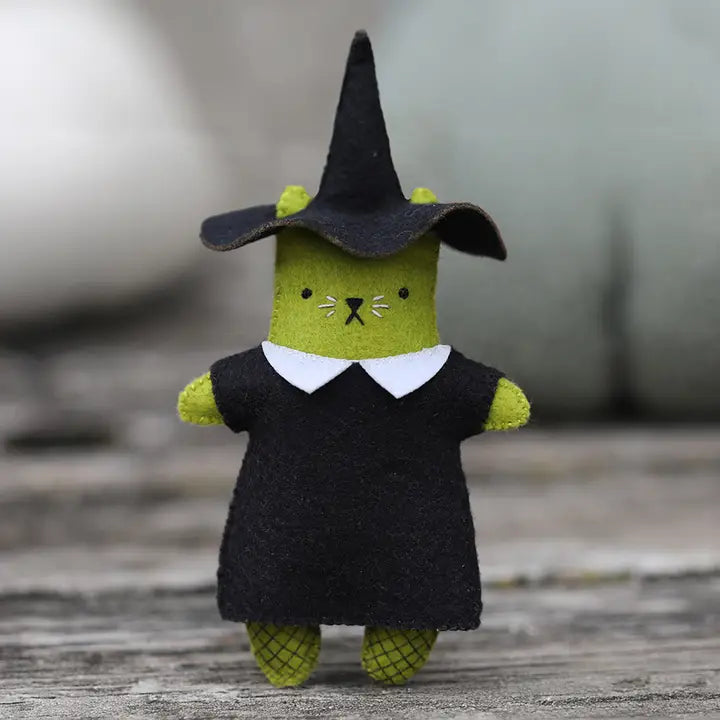 Halloween Cat Felt Doll Kit - Multiple Varieties to Choose From!