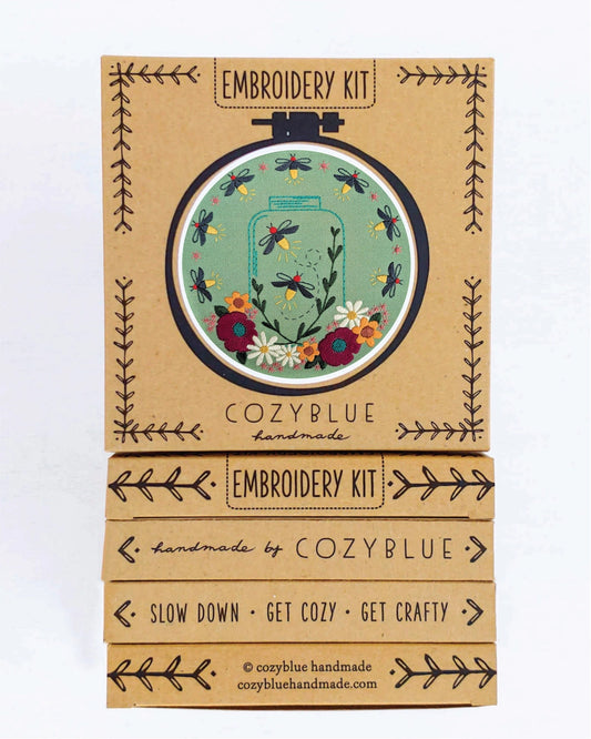Fireflies Embroidery Kit