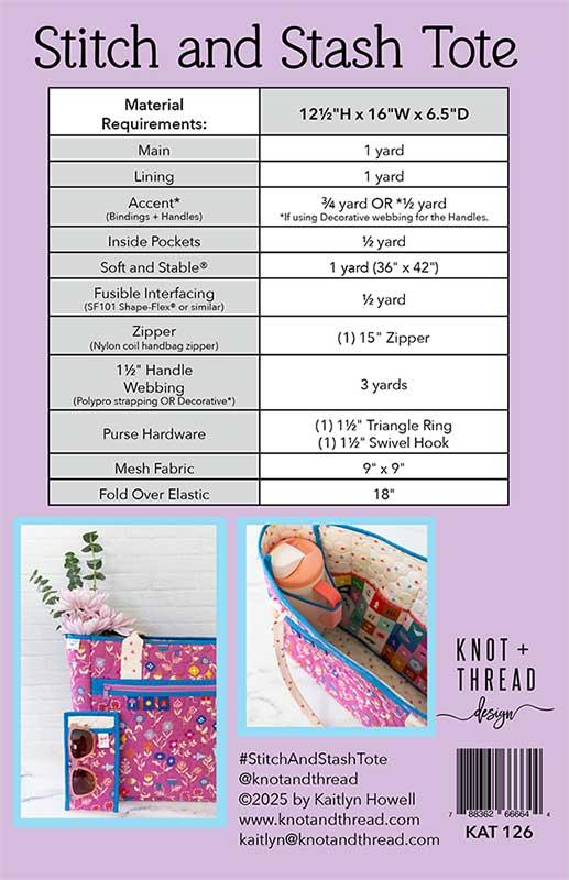 Knot & Thread: Stitch and Stash Tote Pattern